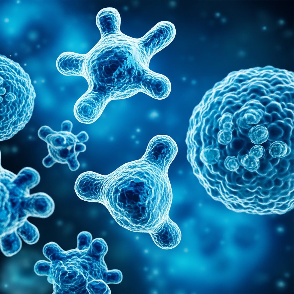 Scientific illustration of peptide-based autoimmune disease research