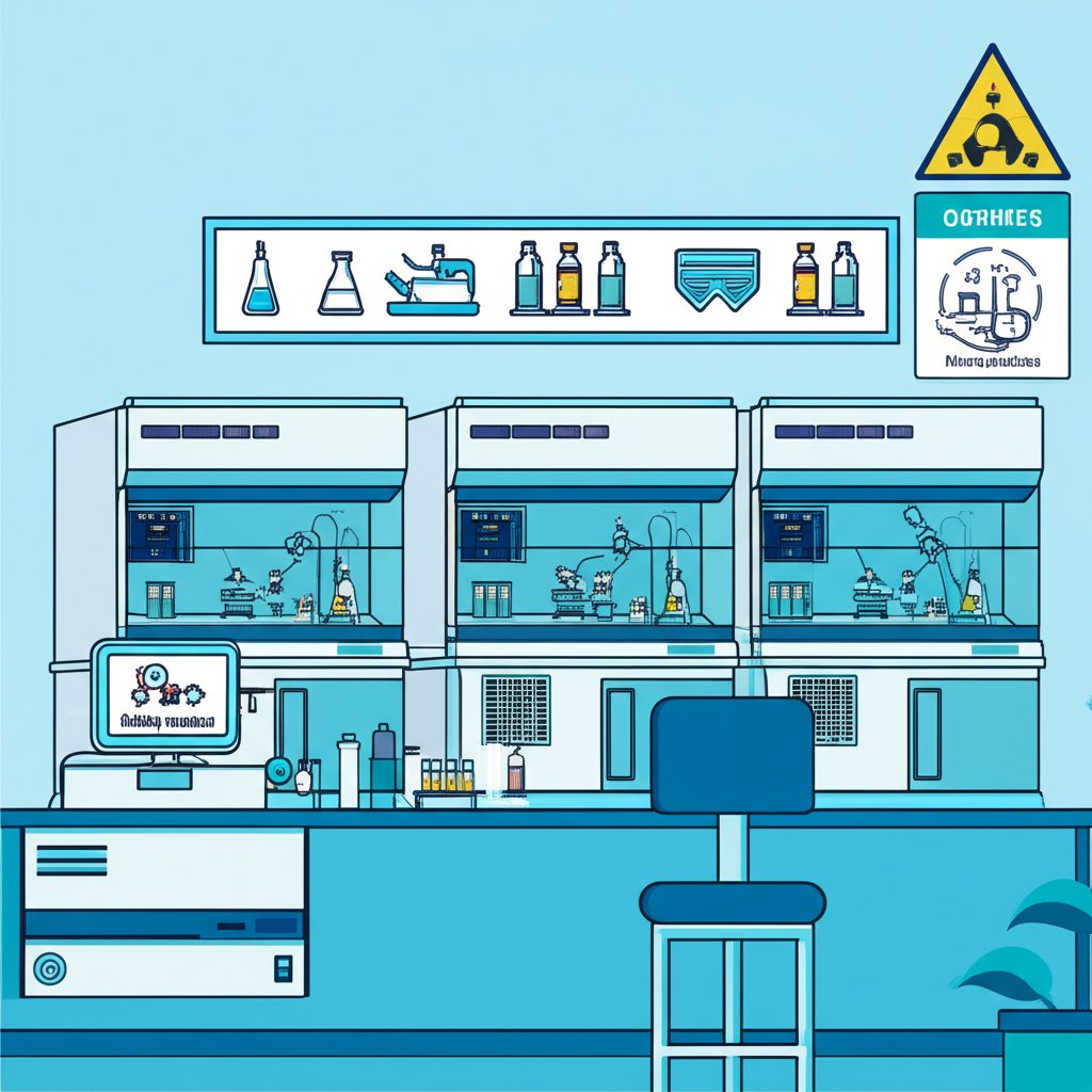Pharmaceutical safety testing laboratory for research peptide quality control