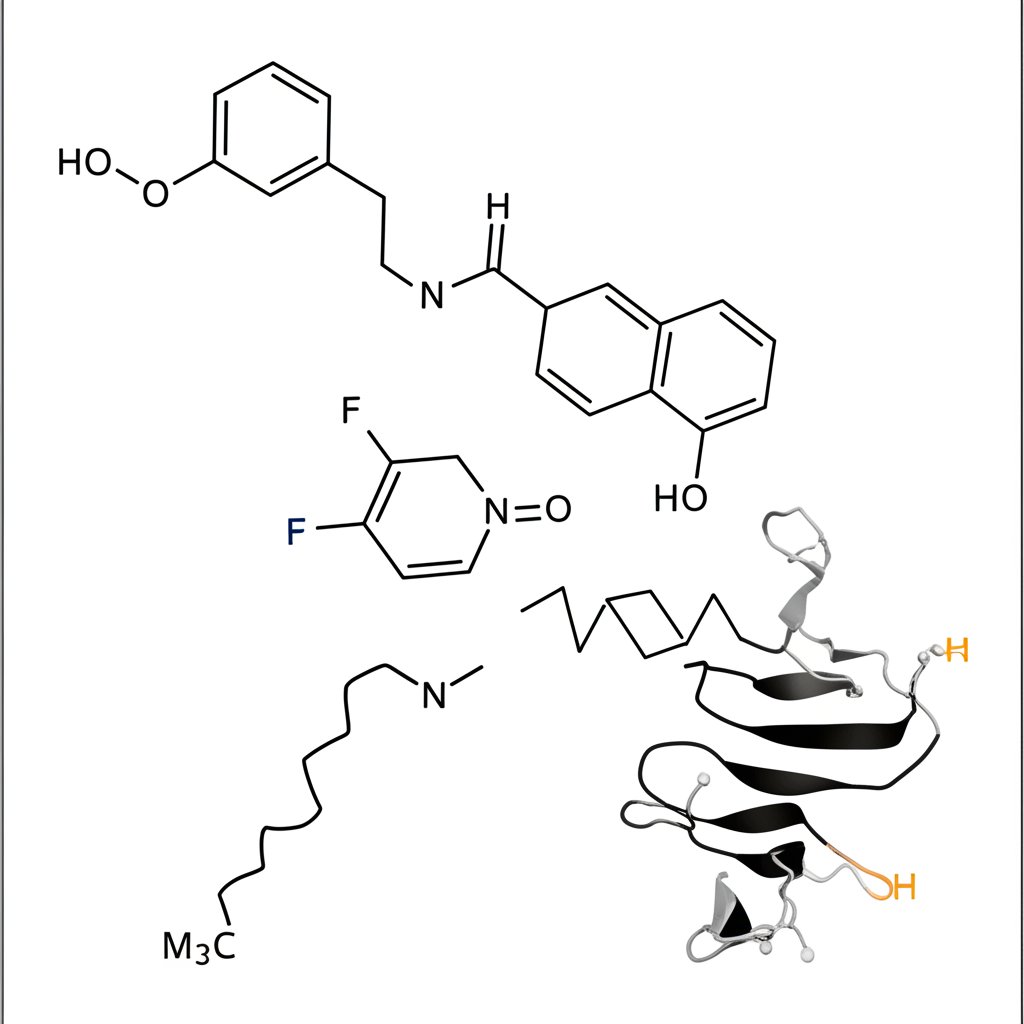 Comparison of peptide and steroid molecular structures in biochemistry research