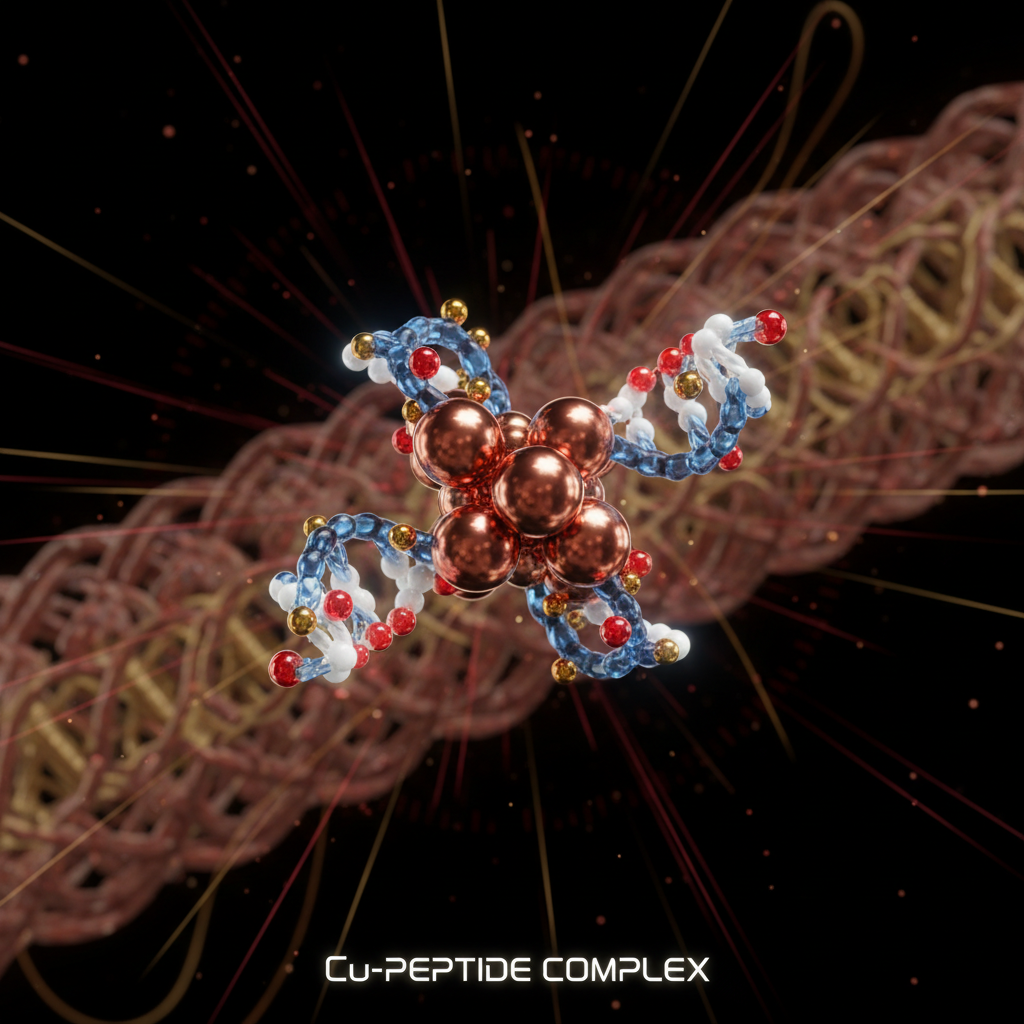 GHK-Cu copper peptide research — topical skin matrix applications and collagen synthesis