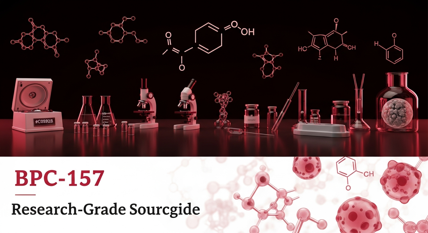 BPC-157 research-grade peptide sourcing guide scientific research illustration