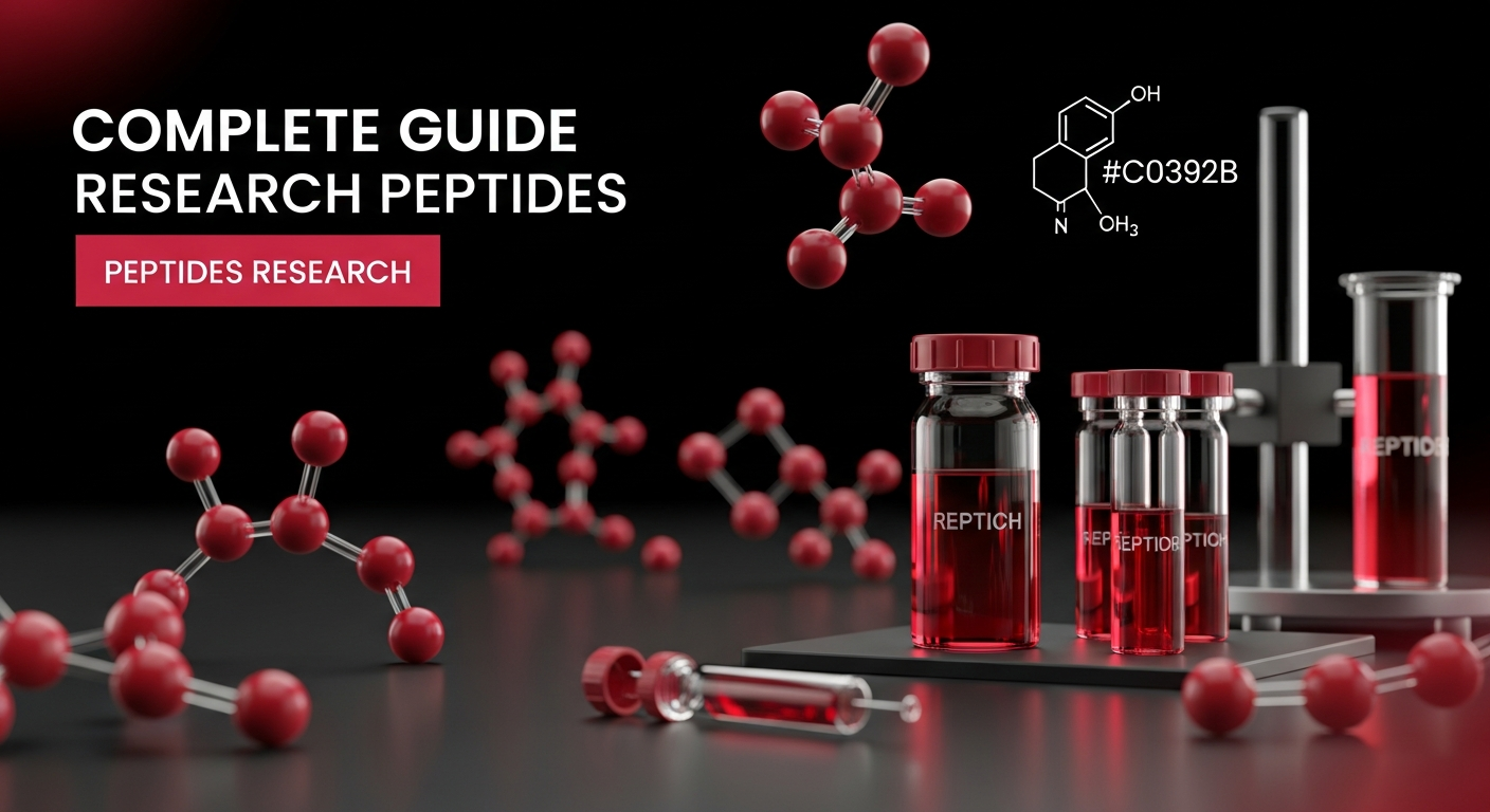 Research peptide categories overview: anti-aging, recovery, metabolic, cognitive, hormonal, and immune peptides organized by mechanism of action