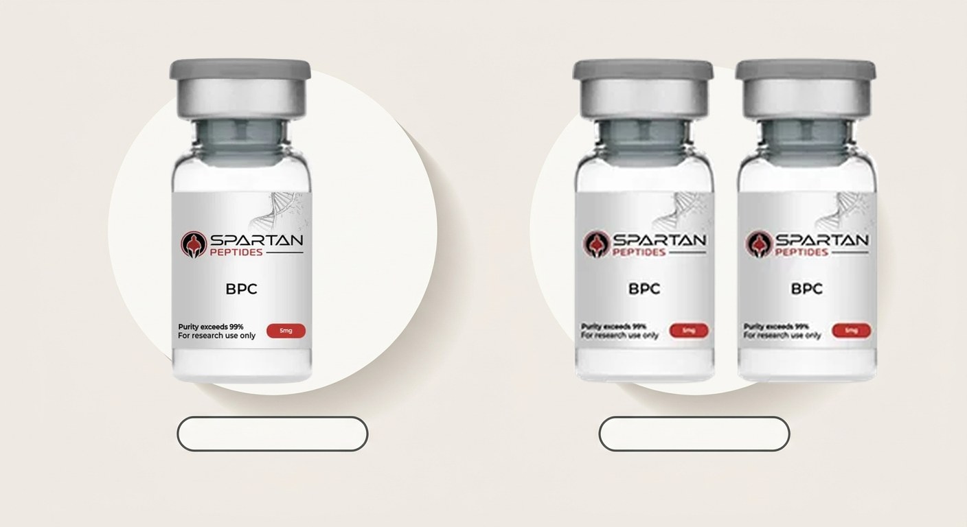 Two solvent vials shown side by side with blank caption areas for comparison labelling